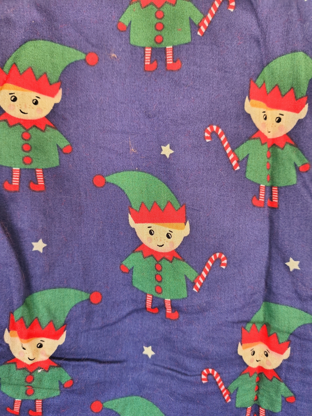 ModCloth What’s The Scoop A-Line Dress Navy Elf Holiday Christmas Print 2X - Picture 4 of 12